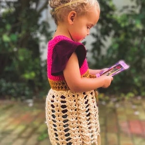 Toddler Crochet Boho Vest Pattern: Sizes 12M-5T (PDF Pattern) image 3