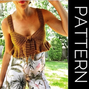 Crochet bralette pattern, crochet top pattern Bralette Top Pattern Crochet Crop Top Crochet Lace Top Crochet Bikini Top Crochet Bra