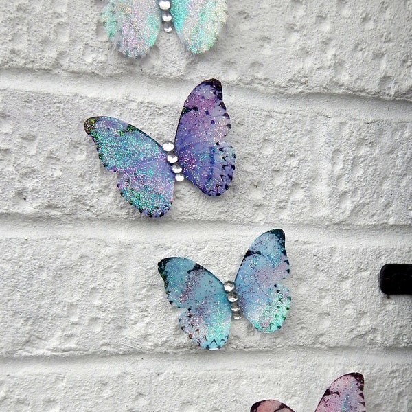 Outdoor pastel butterflies,weatherproof, Garden Fence Decor, Outdoor & Indoor Wall Decor, window decorations,exterior art.Pretty butterflies