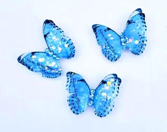 Something Blue Butterfly Hair Clip, Bridal Accessory, Wedding Garter