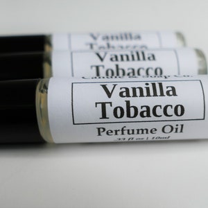 Vanilla Tobacco Perfume Oil-Roll On Perfume Fragrance - Alcohol Free 10 ML