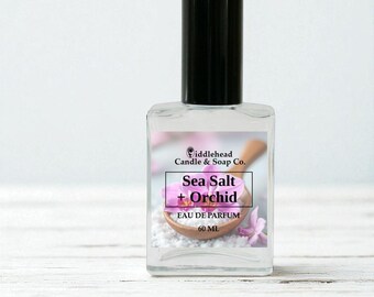 Sea Salt + Orchid Perfume, Floral Perfume, Eau De Parfum, Perfume Oil Roll-On, Gourmand Perfume, Gift, Body Oil