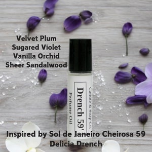 Drench 59&#39; Perfume Oil-Roll On Perfume Fragrance - Alcohol Free 10 ML- Inspired by fragrance