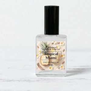 Tropical Miami Perfume, Inspired Fragrance, Eau De Parfum, Perfume Oil Roll-On, Gourmand Perfume, Gift, Body Oil