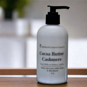 Cocoa Butter Cashmere Scented Goat Milk Hand & Body Lotion, Moisturizing Cream