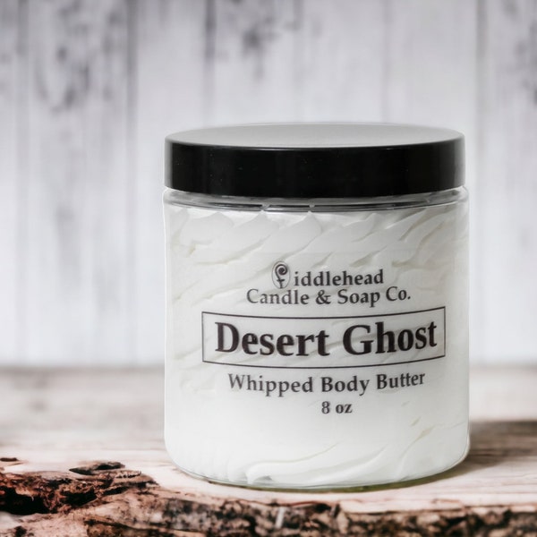 Desert Ghost Whipped Body Butter, Inspired by Mojave Ghost by Byredo, Shea & Mango Butter, Moisturizing Body Cream, Hydrating