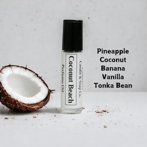 Coconut Beach Perfume Oil Roll On Perfume Fragrance  Alcohol Free 10 ML