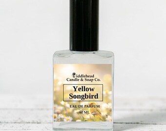 Yellow Songbird Inspired Fragrance, Eau De Parfum, Perfume Oil Roll-On, Gourmand Perfume, Gift, Body Oil