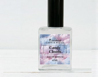 Candy Clouds Perfume, Inspired Fragrance, Cotton Candy,  Eau De Parfum, Perfume Oil Roll-On, Gourmand Perfume, Gift, Body Oil