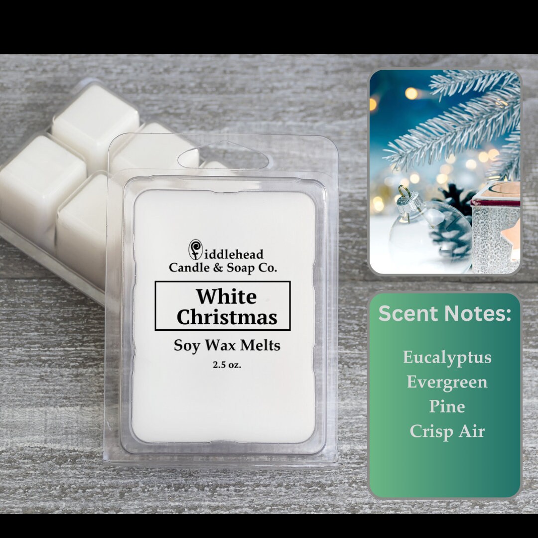 White Christmas Soy Wax Melts, Strong Scented Wax Melts, Wax Warmer Cubes, Fall Wax Tarts, Soy Blend Wax Melts, Wax Snap Bars, Gift Idea