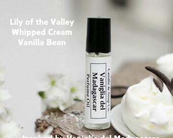 Vanilla del Madagascar Type Perfume Oil-Roll On, Inspired By Fragrance, Alcohol Free 10 ML-