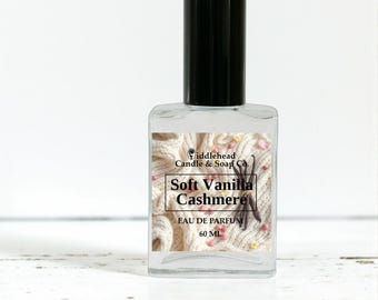 Soft Vanilla Cashmere Perfume,  Eau De Parfum, Perfume Oil Roll-On, Gourmand Musk Perfume