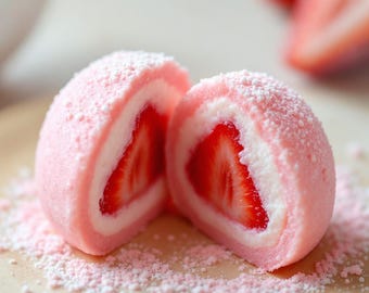 Strawberry Mochi Scented Body Butter, Roll On Perfume, Body Oil, Body Mist, Sugar Scrub, Whipped Soap, Body Cream