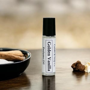 Golden Vanilla Perfume Oil-Roll On, Inspired by fragrance , Perfume Fragrance - Alcohol Free 10 ML, Made in USA