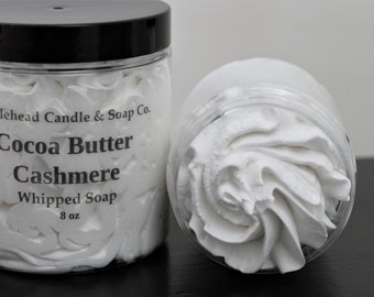 Cocoa Butter Cashmere Whipped Soap, Cream Soap, Whipped Shaving Cream, Foaming Bath Whip, Gift Idea