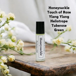 Honeysuckle Flower Perfume Oil-Roll On Perfume Fragrance - Alcohol Free 10 ML