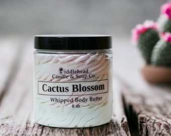 Cactus Blossom Whipped Body Butter, Shea & Mango Butter, Moisturizing Body Cream, Hydrating Body Lotion, Skin Care