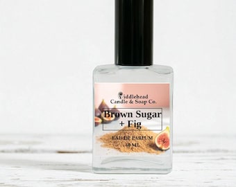 Brown Sugar + Fig Perfume, Cozy Perfume, Eau De Parfum, Perfume Oil Roll-On, Nostalgic Perfume, Gift, Body Oil