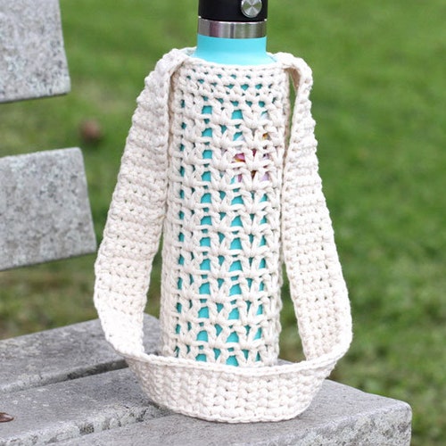 Crochet Water Bottle Holder PATTERN Crochet Water Bottle Bag | Etsy