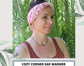 Cozy Corner Ear Warmer Crochet PDF Pattern