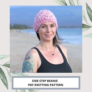 Side Step Beanie Knitting Pattern