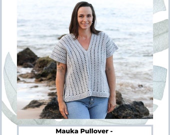 Mauka Pullover Crochet Pattern PDF