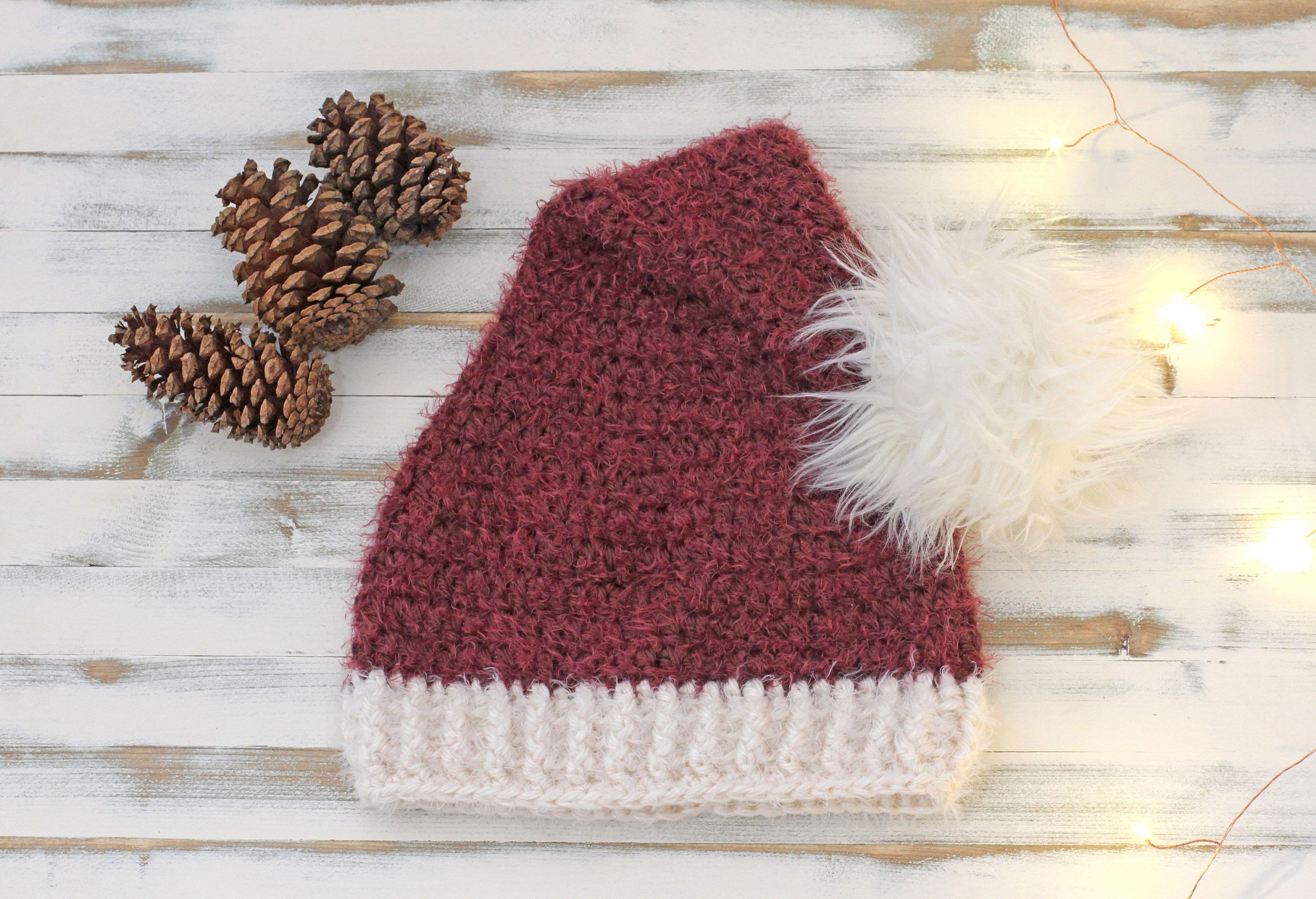30 Santa Hat Crochet Patterns for Festive Photos, Costumes, and Cozy Holiday Makes 27 Hygge Santa Hat Crochet Pattern