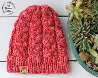 Easy Waves & Braids Knitted Beanie Pattern