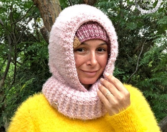 Rose's Hooded Cowl Crochet Pattern