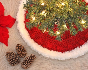 Fur Lovely Mini Tree Skirt Crochet Pattern