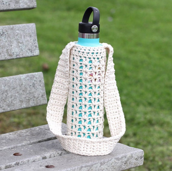 Crochet bottle bag best sale