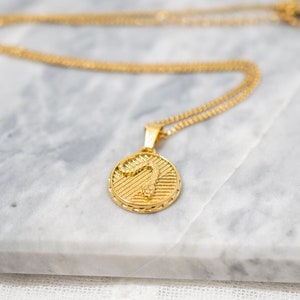 Gold Necklace with Snake Charm, pendant necklace, layering necklace, stainless steel non tarnish, gift for her