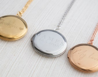 personalised childrens locket