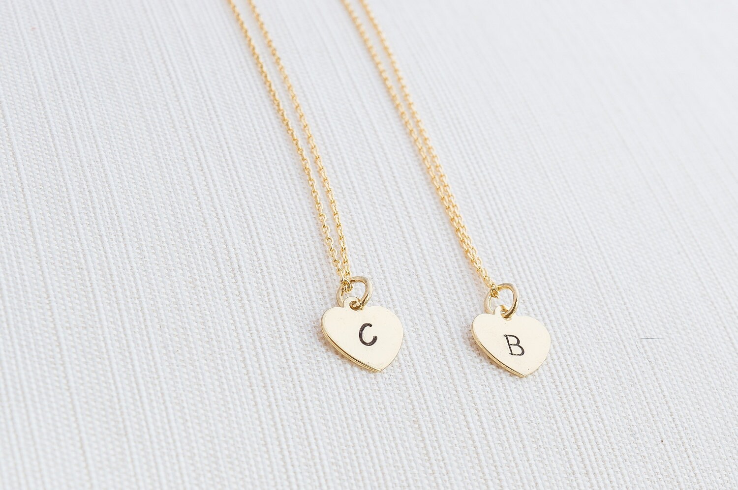 Heart Initial Necklace, Initial Necklace , Heart Necklace, Personalised