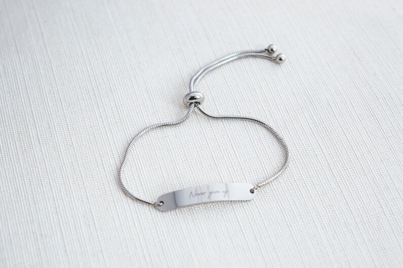 Stainless Name Bracelet Silver Gold or Rose Gold Name Etsy UK