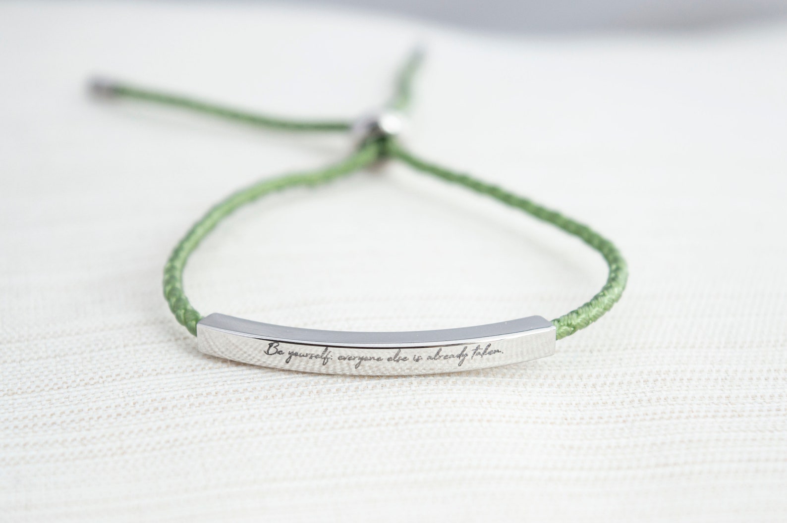 Name Bracelet Silver Gold or Rose Gold Plated Date Etsy UK