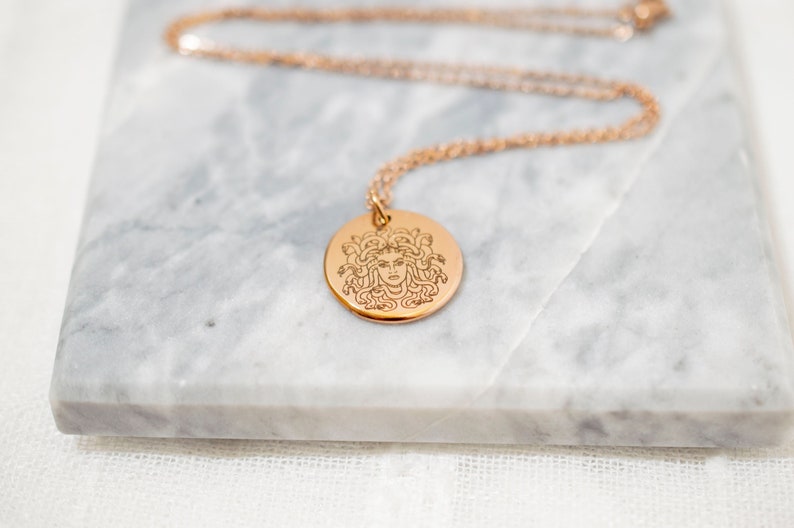 Greek mythology Medusa necklace gift with stainless steel chain