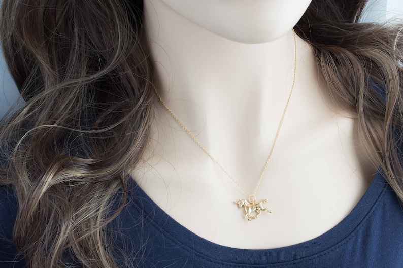 Unicorn Necklace in Gold or Silver