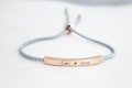Personalised Name Bracelet, Engraved Bar Bracelet, Gift for her, affirmation jewellery