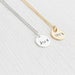 Initials Necklace, Disc Necklace, Couple Necklace, Personalised Jewellery, Gift
