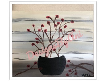 Tiny Red Flower Stems