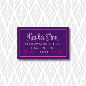 Hotel Sleepover Birthday Party Matching Address Labels image 2