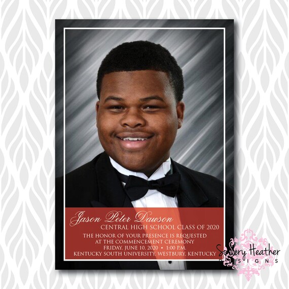 Photo Graduation Invitations/Announcements | Perfect for College, High School or Preschool Graduates - Digital File OR Printed
