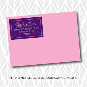 Hotel Sleepover Birthday Party Matching Address Labels image 1