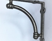 PAIR OF cast iron quot ALBION quot shelf brackets 7 quot x 7 quot vintage, antique ironmongery