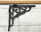CAST iron quot GWR 1833 quot Shelf Bracket 7 quot x 7.75 quot black finish - ideal for 8-10 quot shelves antique vintage ironmongery