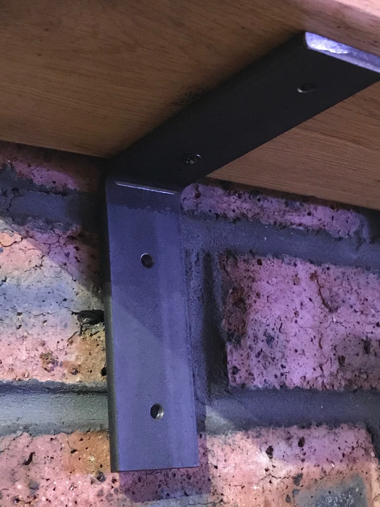 PAIR of SHELF BRACKETS Pair of Steel Flat Brackets All Etsy