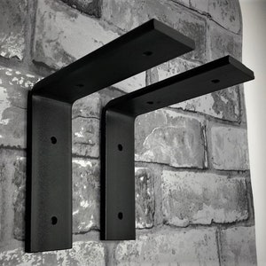 PAIR of SHELF BRACKETS | Pair of Steel Flat Brackets |  | All fixings included | from 5.00 per pair