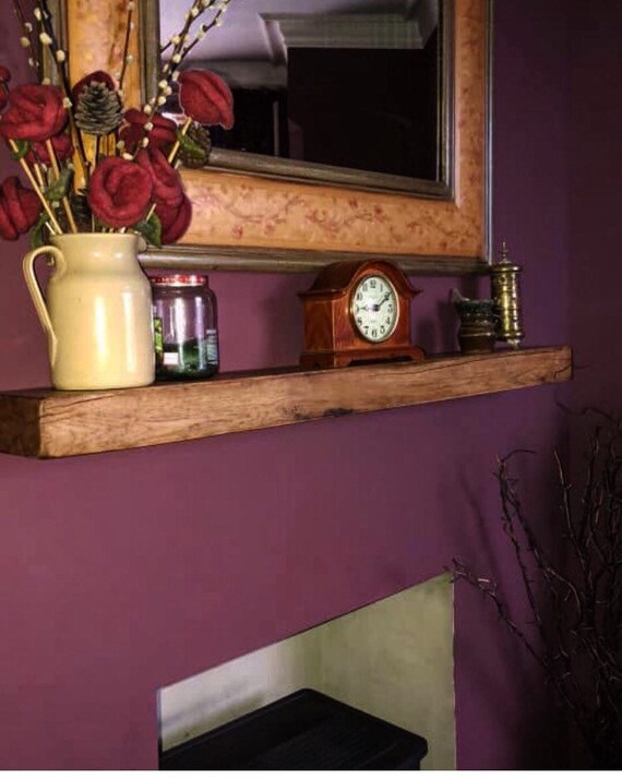 Fireplace Shelf Made From Solid 20 Cm X 7 5 Cm Oak Beam Etsy