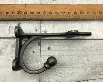PAIR of shelf BRACKETS | cast iron TRANBY brackets 4"X4" ideal for 5" and 6" shelves Antique iron and Black finish